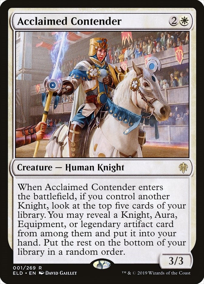 Image for Acclaimed Contender (1) [Throne of Eldraine]