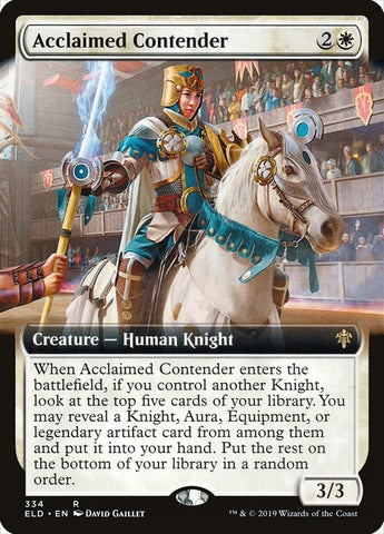 Image for Acclaimed Contender (Extended Art) (334) [Throne of Eldraine]
