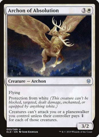 Image for Archon of Absolution (3) [Throne of Eldraine]