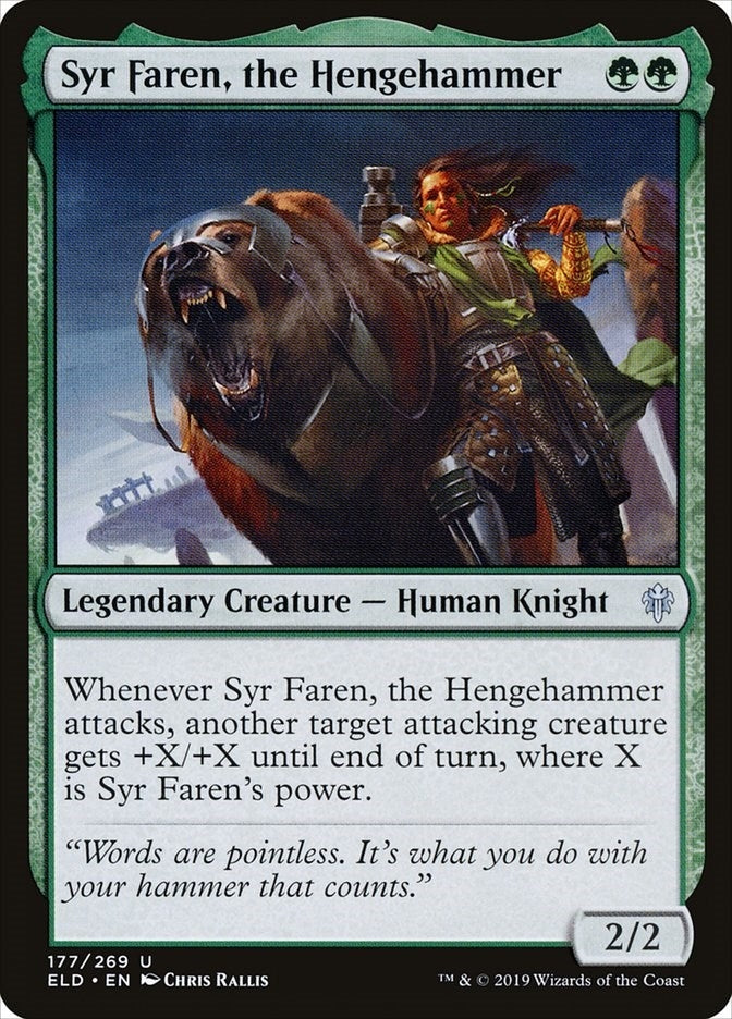Image for Syr Faren, the Hengehammer (177) [Throne of Eldraine]