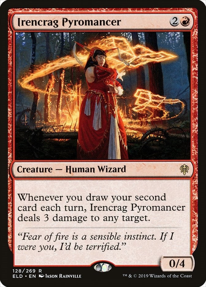 Image for Irencrag Pyromancer (128) [Throne of Eldraine]