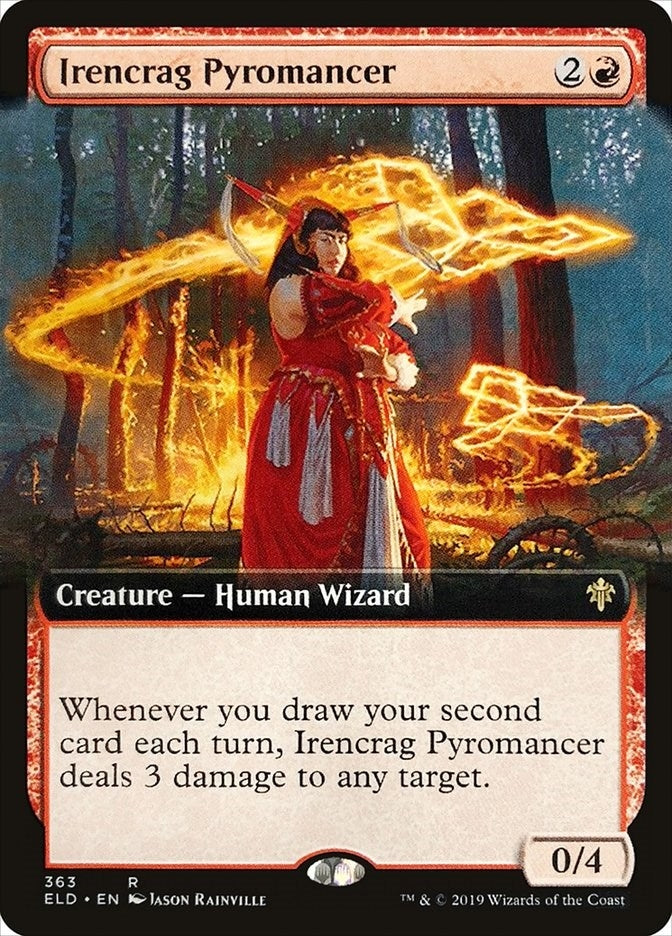 Image for Irencrag Pyromancer (Extended Art) (363) [Throne of Eldraine]