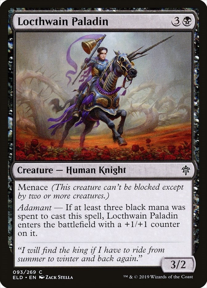 Image for Locthwain Paladin (93) [Throne of Eldraine]