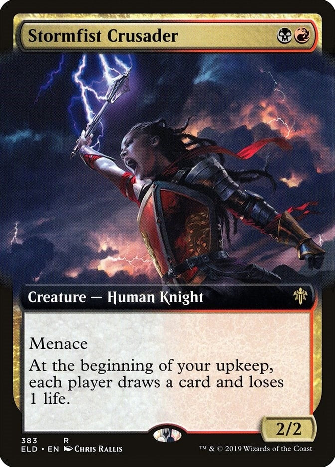 Image for Stormfist Crusader (Extended Art) (383) [Throne of Eldraine]