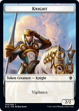 Image for Knight Token (3) [Throne of Eldraine]