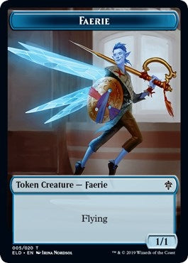 Image for Faerie Token (5) [Throne of Eldraine]