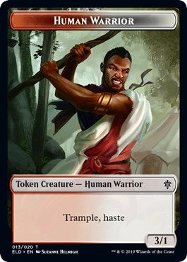 Image for Human Warrior Token (13) [Throne of Eldraine]