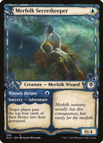 Image for Merfolk Secretkeeper (Showcase) (284) [Throne of Eldraine]