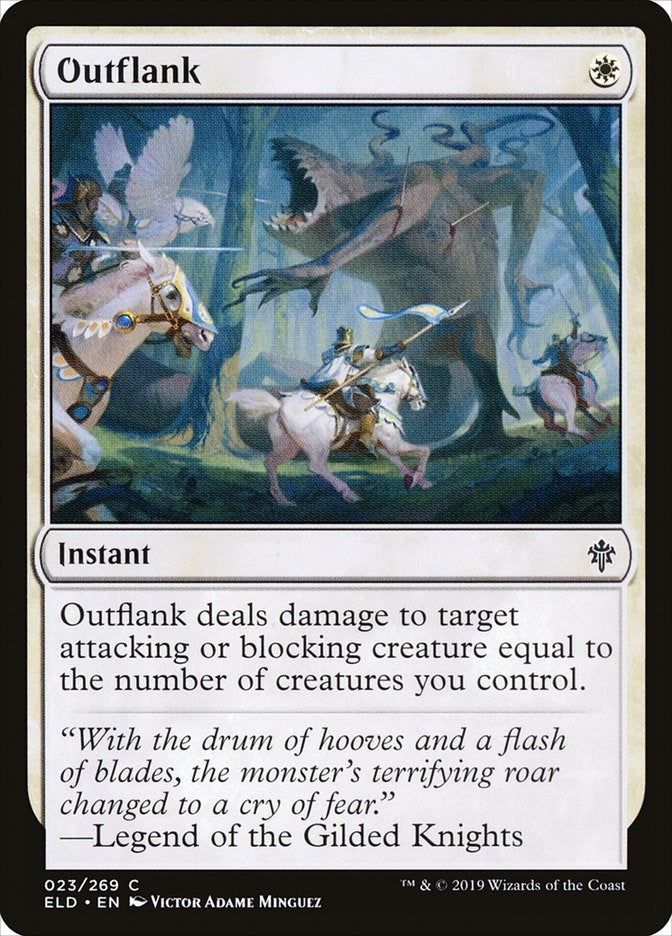 Image for Outflank (23) [Throne of Eldraine]