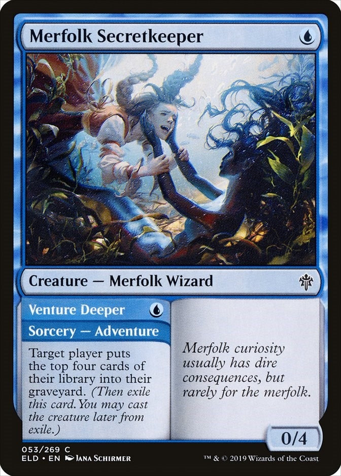 Image for Merfolk Secretkeeper (53) [Throne of Eldraine]