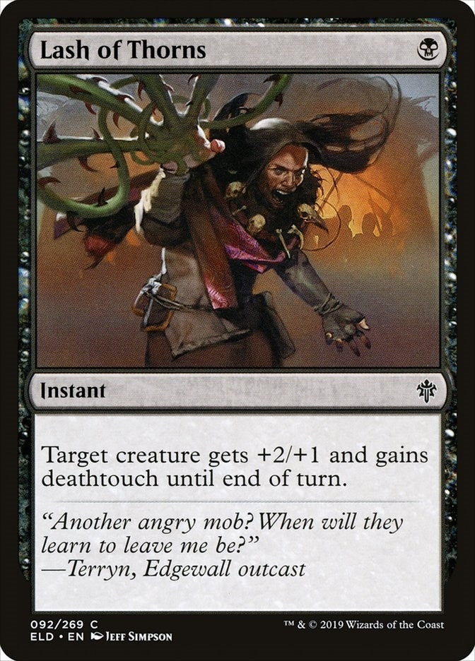 Image for Lash of Thorns (92) [Throne of Eldraine]