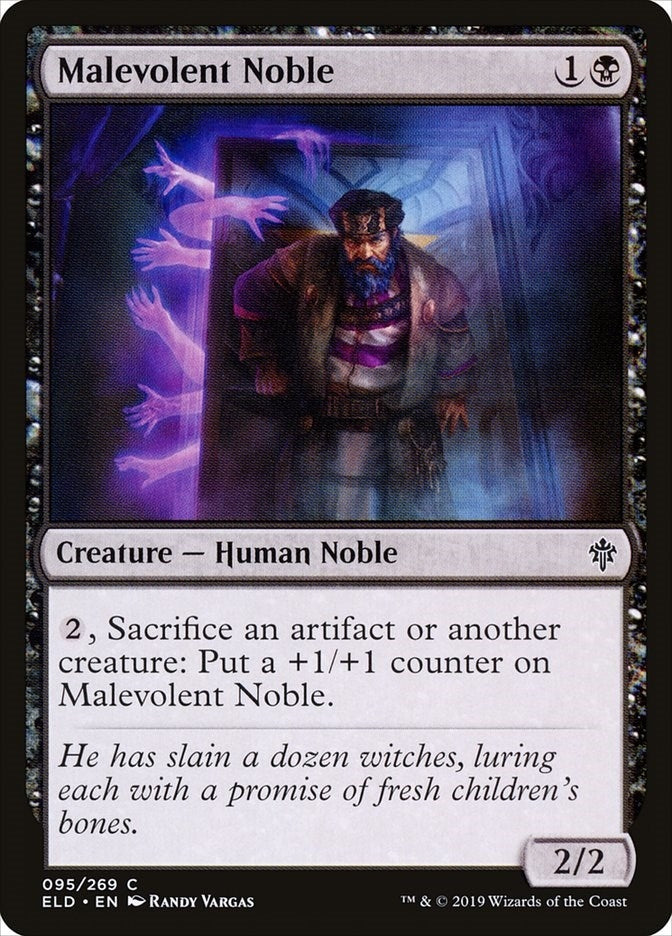 Image for Malevolent Noble (95) [Throne of Eldraine]