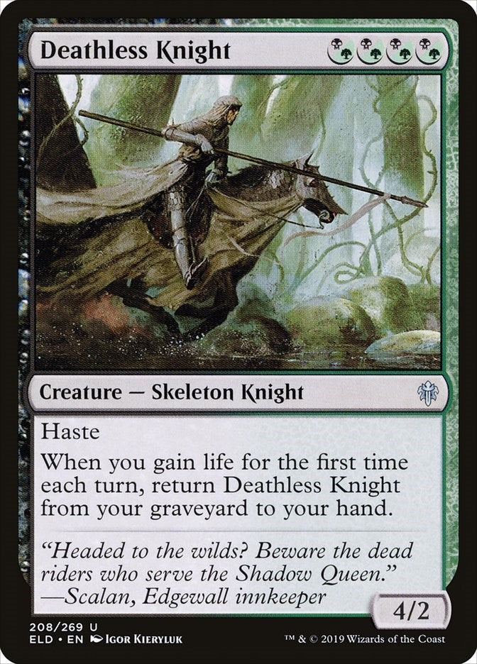 Image for Deathless Knight (208) [Throne of Eldraine]