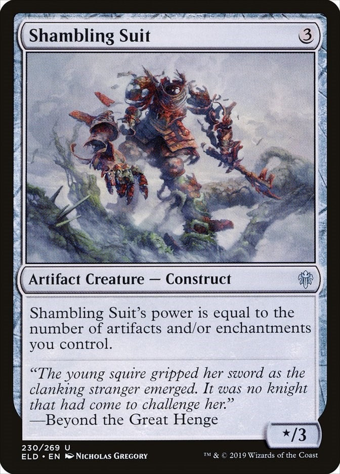 Image for Shambling Suit (230) [Throne of Eldraine]