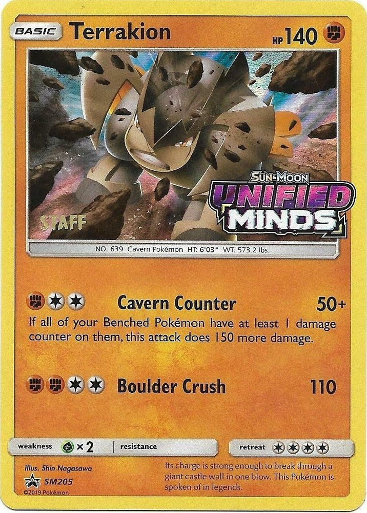 Image for Terrakion - SM205 (Prerelease) [Staff] (SM205) [SM Promos]