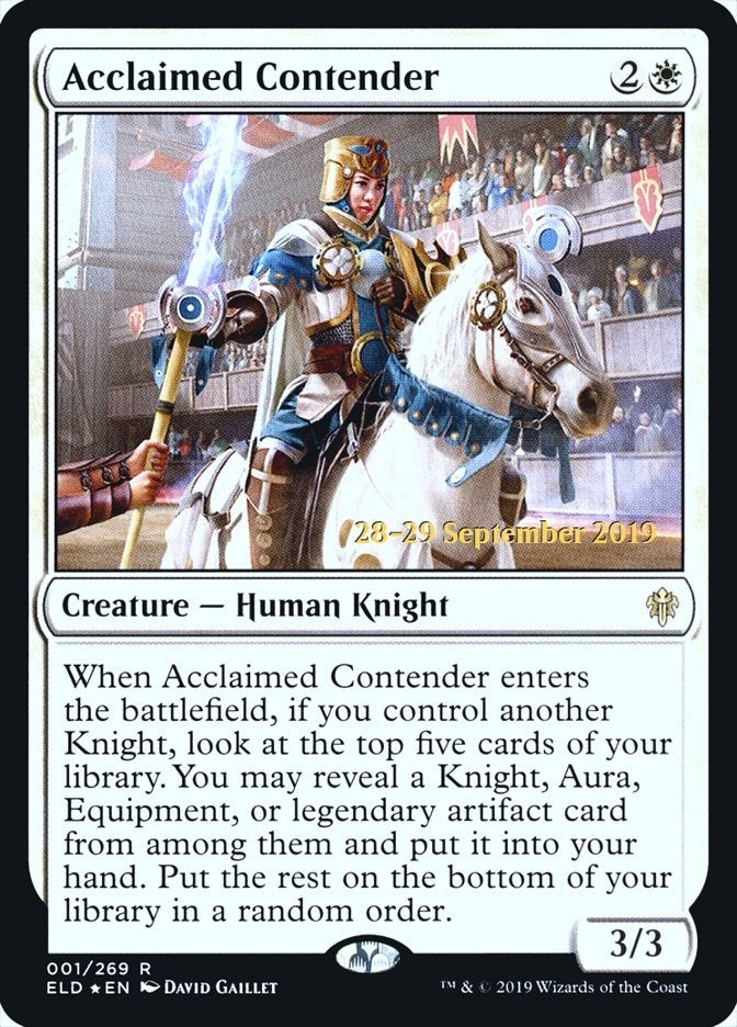 Image for Acclaimed Contender (1) [Prerelease Cards]