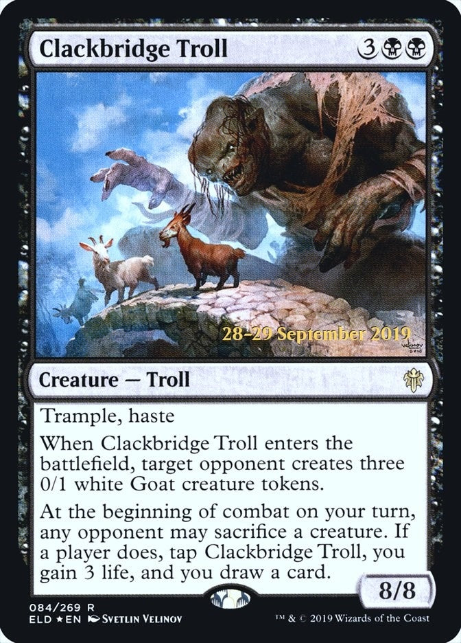 Image for Clackbridge Troll (84) [Prerelease Cards]