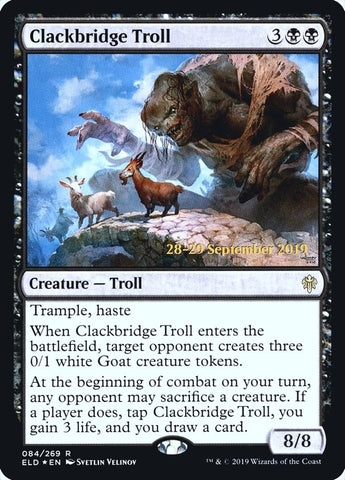 Image for Clackbridge Troll (84) [Prerelease Cards]