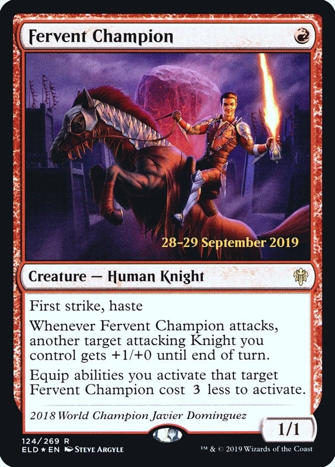 Image for Fervent Champion (124) [Prerelease Cards]