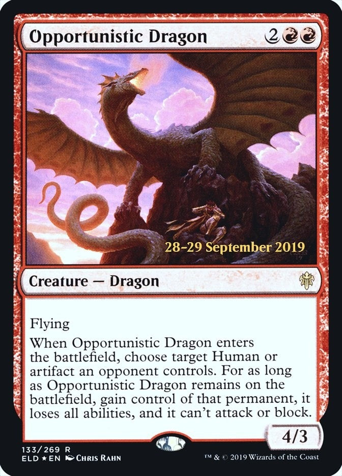 Image for Opportunistic Dragon (133) [Prerelease Cards]