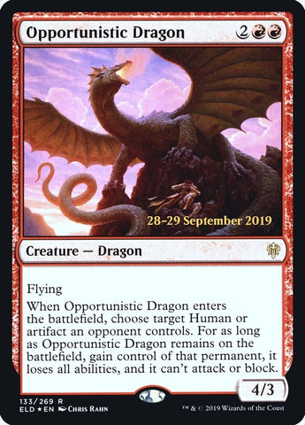 Image for Opportunistic Dragon (133) [Prerelease Cards]