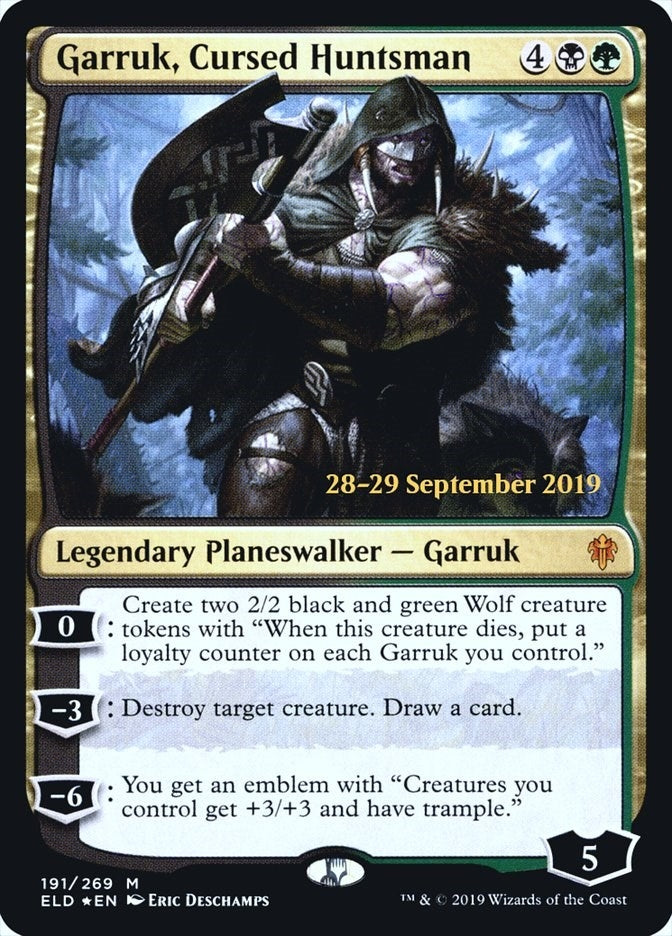 Image for Garruk, Cursed Huntsman (191) [Prerelease Cards]