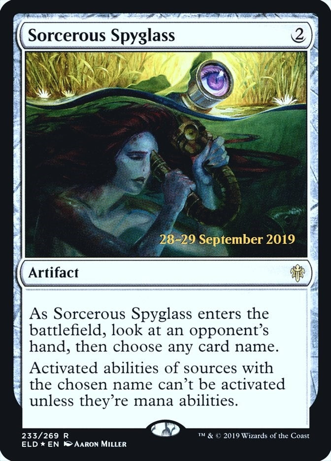 Image for Sorcerous Spyglass (ELD) (233) [Prerelease Cards]