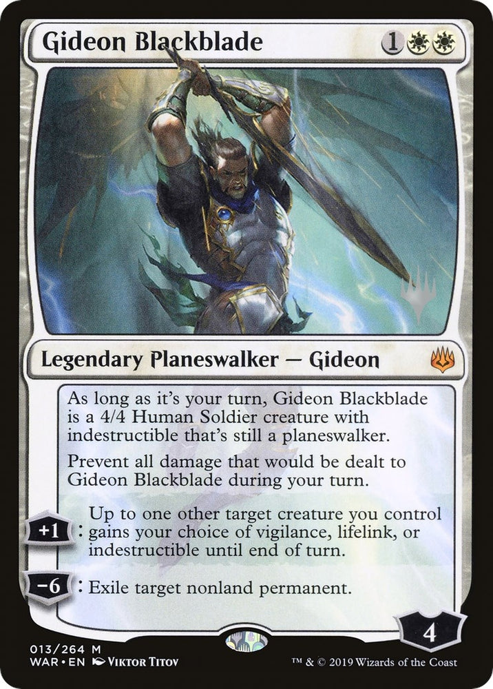 Image for Gideon Blackblade (13) [Promo Pack: Throne of Eldraine]