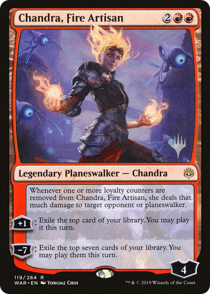 Image for Chandra, Fire Artisan (119) [Promo Pack: Throne of Eldraine]