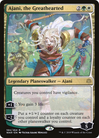 Image for Ajani, the Greathearted (184) [Promo Pack: Throne of Eldraine]