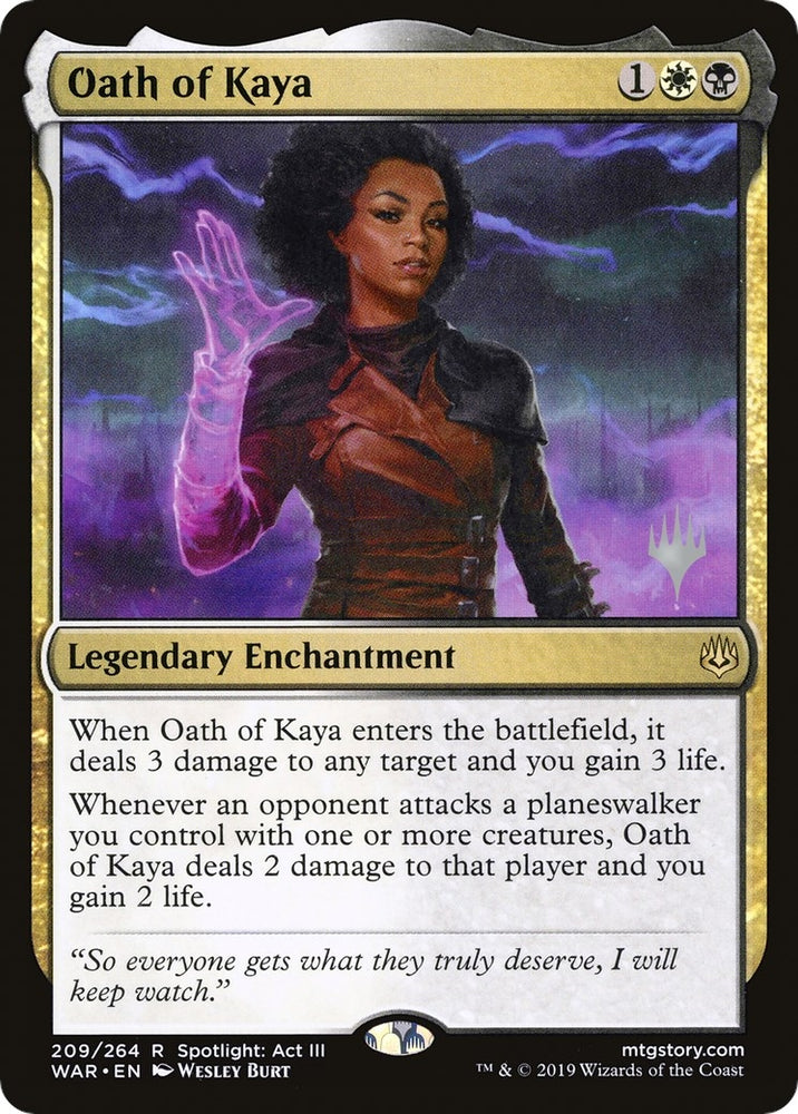 Image for Oath of Kaya (209) [Promo Pack: Throne of Eldraine]