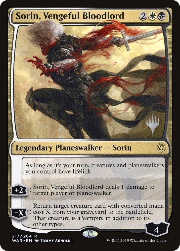 Image for Sorin, Vengeful Bloodlord (217) [Promo Pack: Throne of Eldraine]