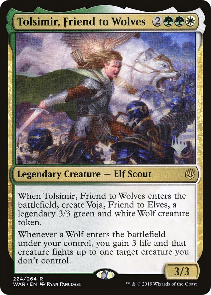 Image for Tolsimir, Friend to Wolves (224) [Promo Pack: Throne of Eldraine]
