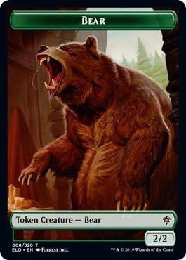 Image for Bear // Food (15) Double-sided Token [Throne of Eldraine]