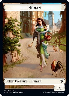 Image for Human // Food (17) Double-sided Token [Throne of Eldraine]
