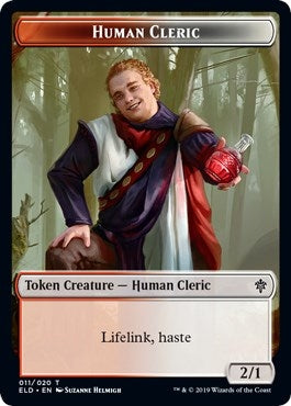 Image for Human Cleric // Food (15) Double-sided Token [Throne of Eldraine]