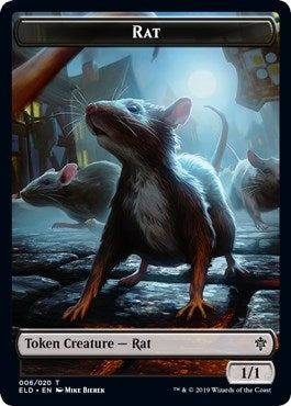 Image for Rat // Food (18) Double-sided Token [Throne of Eldraine]