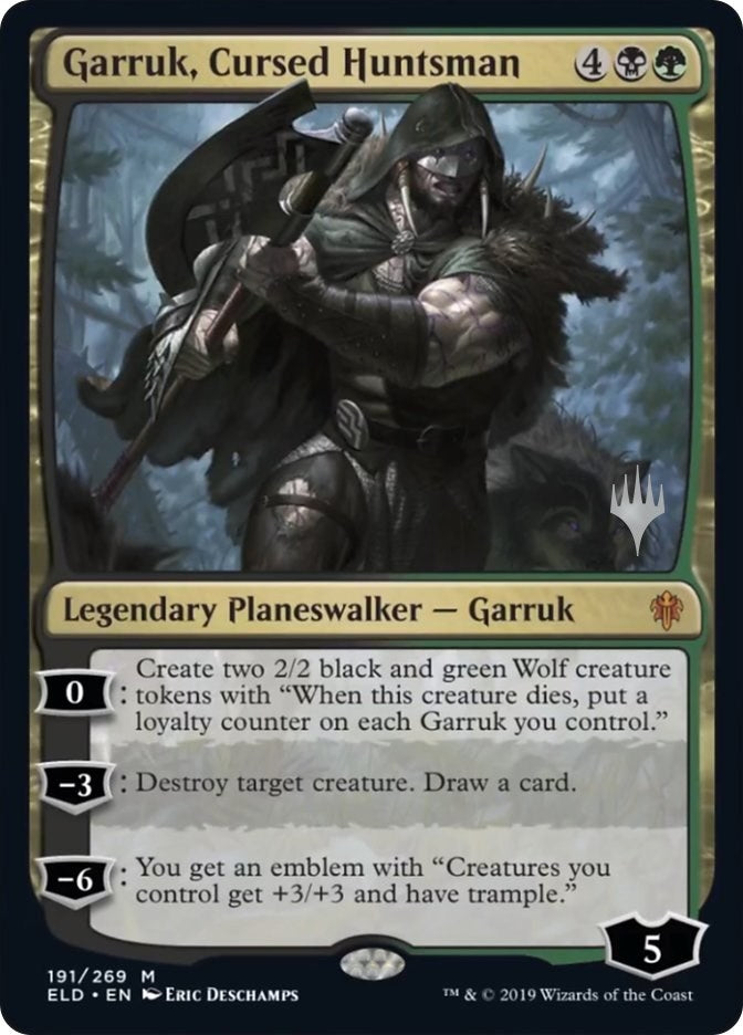 Image for Garruk, Cursed Huntsman (191) [Promo Pack: Throne of Eldraine]