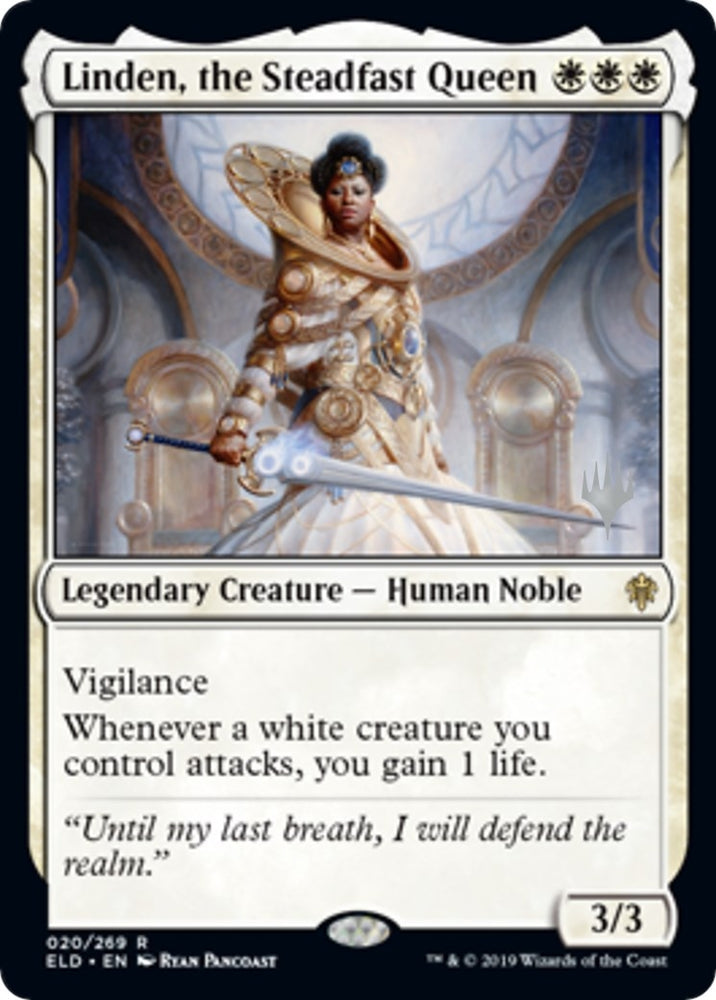 Image for Linden, the Steadfast Queen (20) [Promo Pack: Throne of Eldraine]