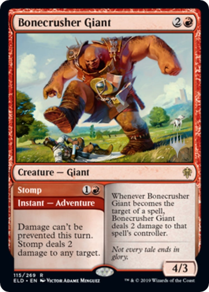 Image for Bonecrusher Giant (115) [Promo Pack: Throne of Eldraine]