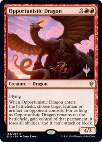 Image for Opportunistic Dragon (133) [Promo Pack: Throne of Eldraine]