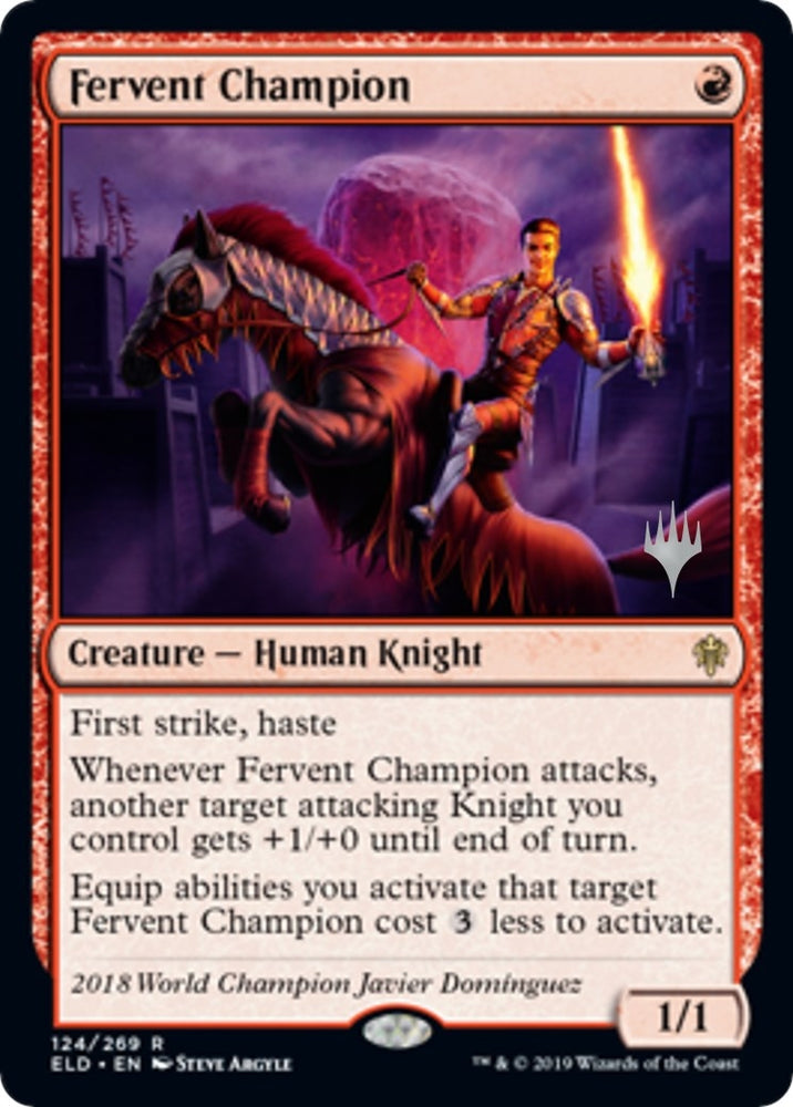 Image for Fervent Champion (124) [Promo Pack: Throne of Eldraine]