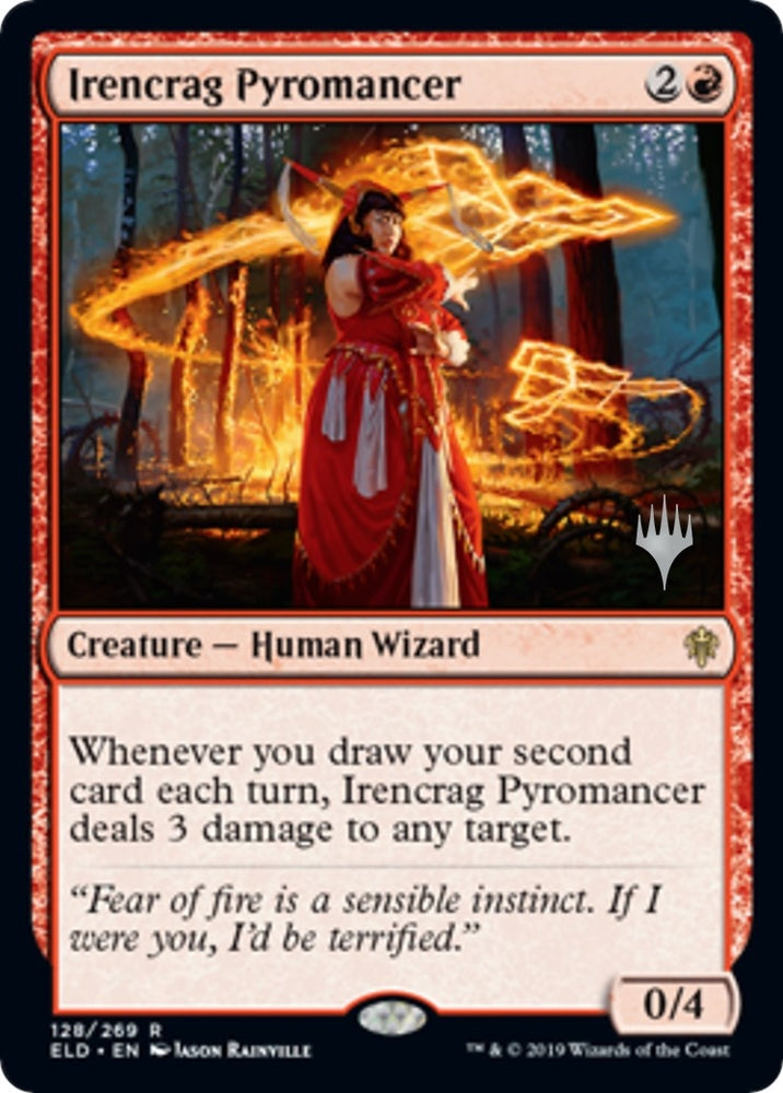 Image for Irencrag Pyromancer (128) [Promo Pack: Throne of Eldraine]