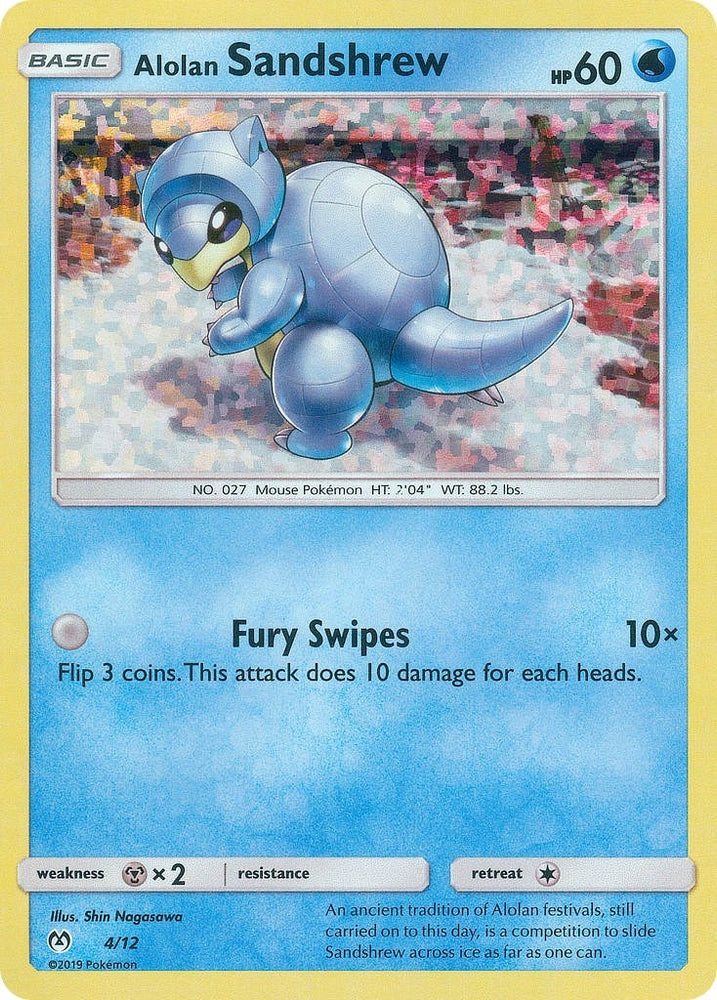 Image for Alolan Sandshrew (004/012) - Pokemon