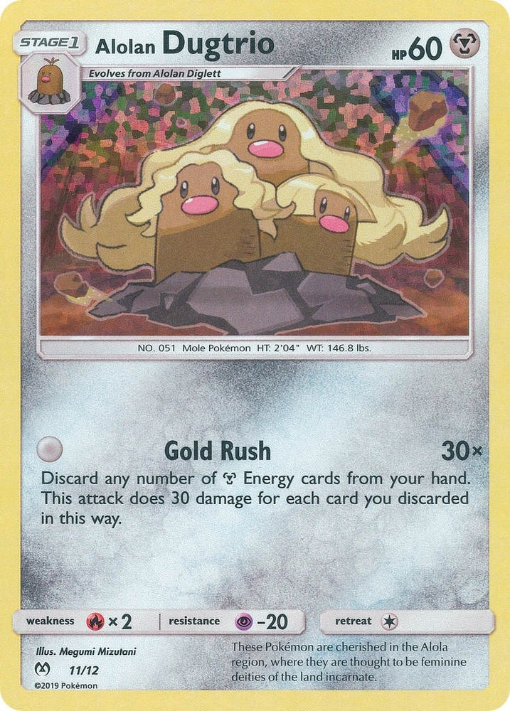 Image for Alolan Dugtrio (011/012) - Pokemon