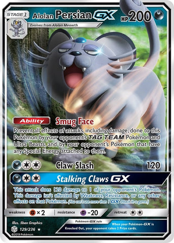 Image for Alolan Persian GX (129/236) [SM - Cosmic Eclipse]