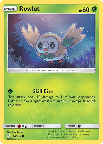 Image for Rowlet - 18/236 (18/236) [SM - Cosmic Eclipse]