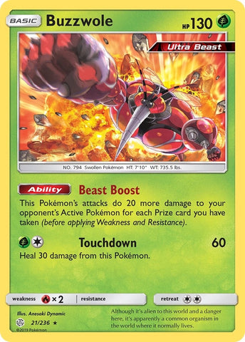 Image for Buzzwole (21/236) [SM - Cosmic Eclipse]