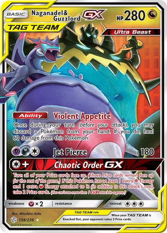 Image for Naganadel & Guzzlord GX (158/236) [SM - Cosmic Eclipse]
