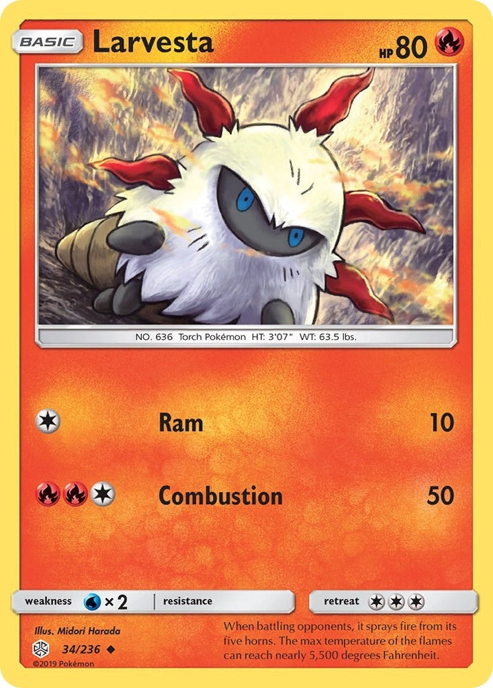Image for Larvesta (34/236) [SM - Cosmic Eclipse]